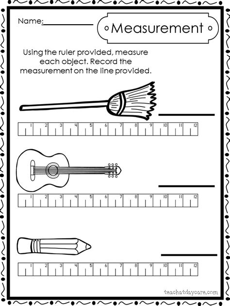 ruler worksheets for preschoolers